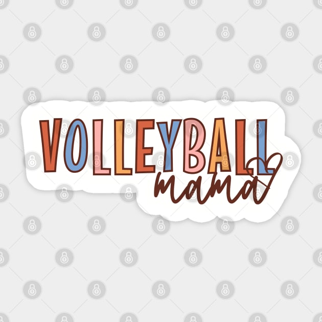 Volleyball Mama, Volleyball Mom, Match Game Day Sticker by WaBastian